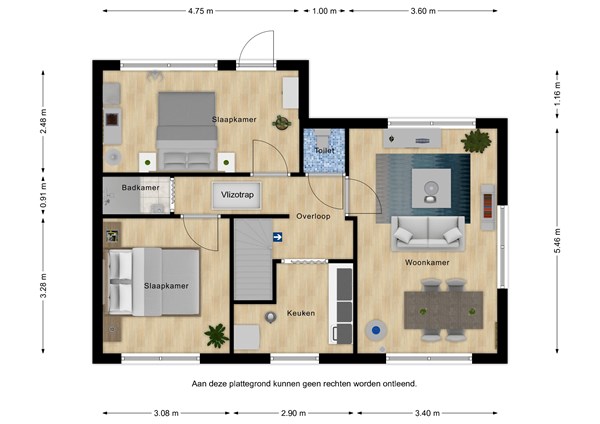 Floorplan - Willemsweg 1a, 4507 AR Schoondijke